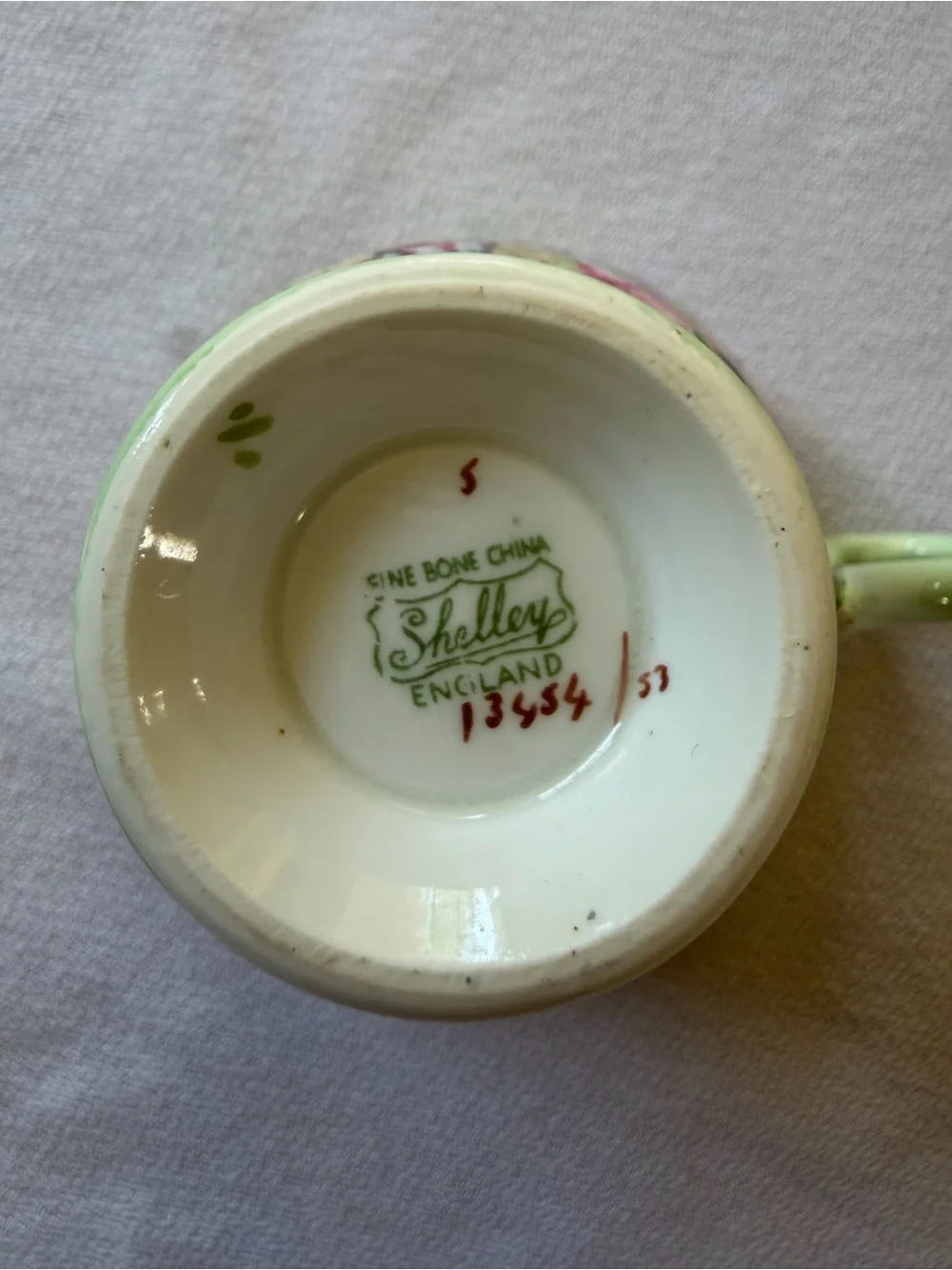 VTG Shelle England Teacup & Saucer Bone China Chintz Rock Garden